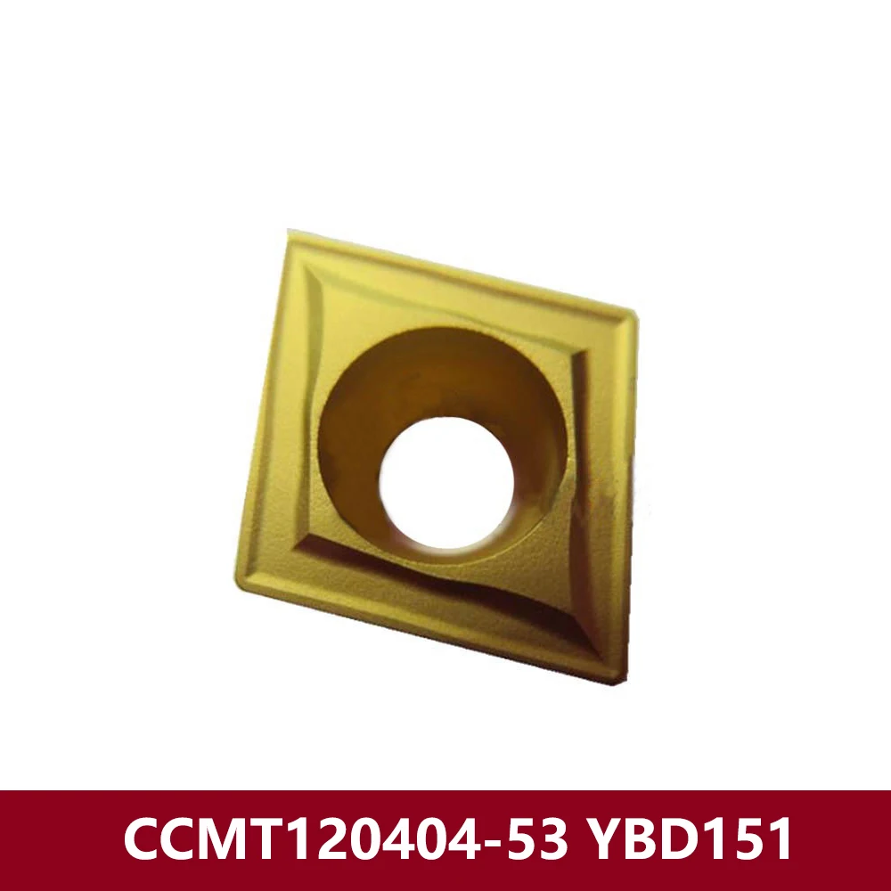 CCMT120404-53 YBD151 Original Carbide Inserts CCMT120404 53 CCMT1204 CCMT12 CCMT 120404 Internal Turning Tools Holder CNC Cutter
CCMT120404-53 YBD151 Original Carbide Inserts CCMT120404 53 CCMT1204 CCMT12 CCMT 120404 Internal Turning Tools Holder CNC Cutter