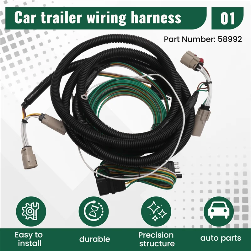 A85E-Trailer Wiring Harness Trailer Wiring Harness For Bronco 58992 Car Parts Tractor RV Wiring Harness
A85E-Trailer Wiring Harness Trailer Wiring Harness For Bronco 58992 Car Parts Tractor RV Wiring Harness