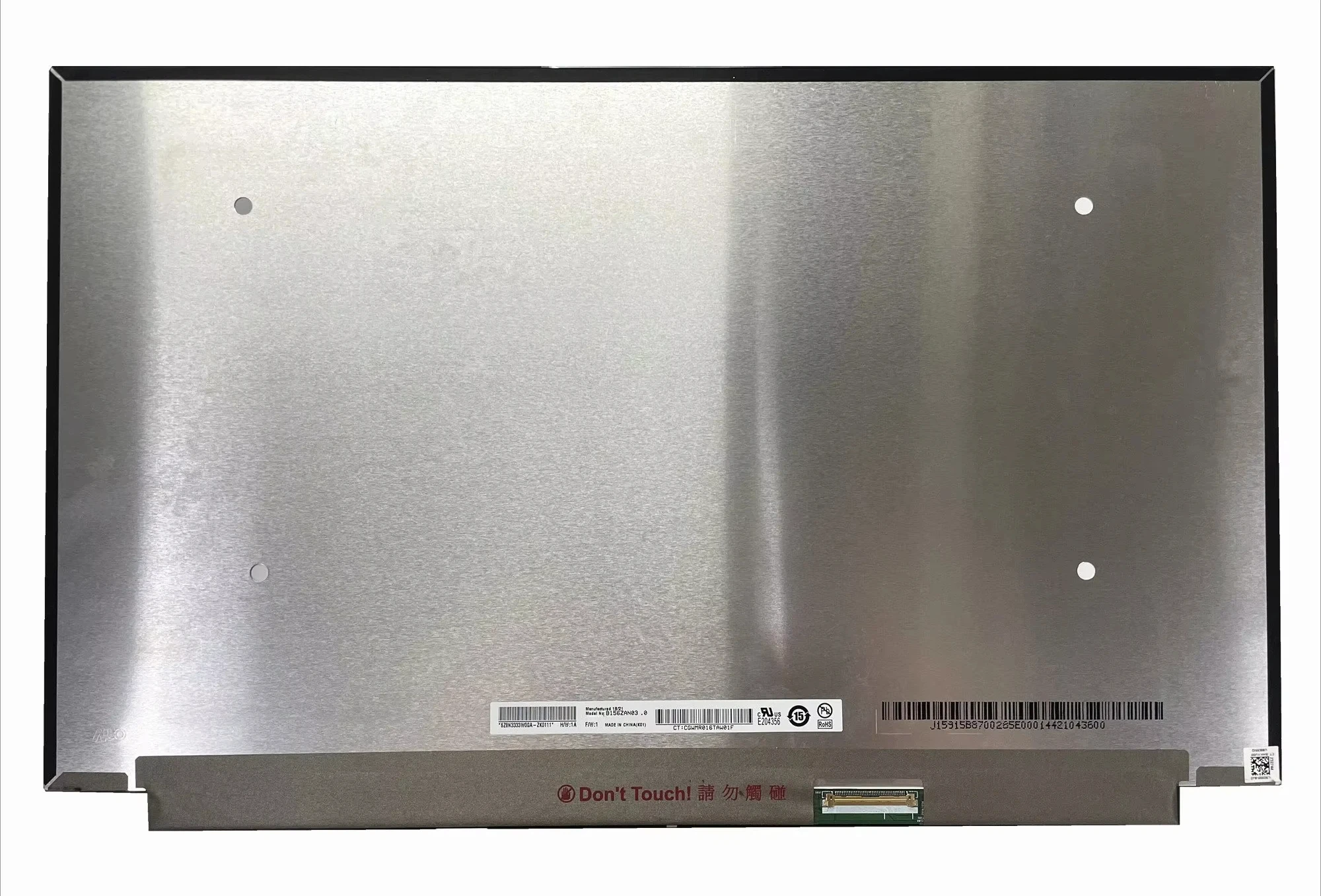 B156ZAN03.0 fit B156ZAN03.3 15.6" 4K Laptop LCD Screen Display Panel 3840*2160 EDP 40Pins
B156ZAN03.0 fit B156ZAN03.3 15.6" 4K Laptop LCD Screen Display Panel 3840*2160 EDP 40Pins