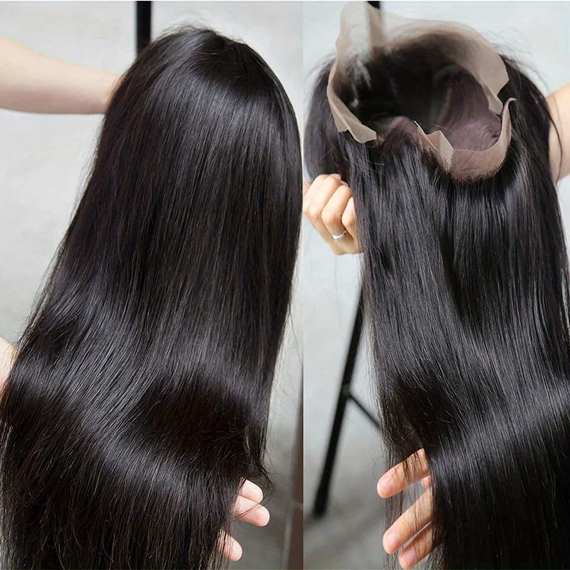 Straight Lace Frontal Wigs 1B 200% Density Lace Front Wig Human Hair Transparent Lace 13x4 Inch HD Lace
Straight Lace Frontal Wigs 1B 200% Density Lace Front Wig Human Hair Transparent Lace 13x4 Inch HD Lace
