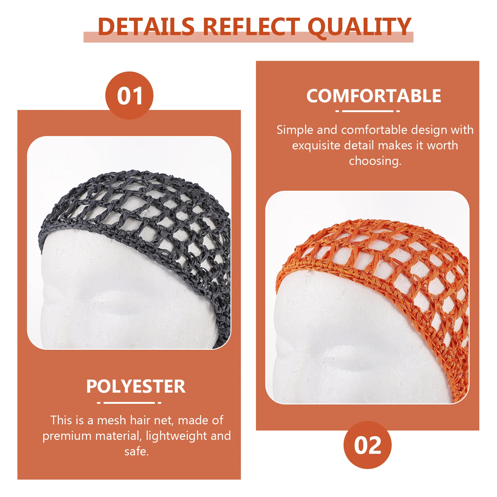 3Pcs Hair Nets Women Mesh Sleeping Hat Crochet Net Women Caps Mixed Color Practical Long Hair
3Pcs Hair Nets Women Mesh Sleeping Hat Crochet Net Women Caps Mixed Color Practical Long Hair