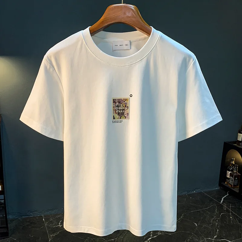 Short sleeved T-shirt for men in summer, thin, sweat absorbing, breathable, oversized, loose, simple, trendy men's clothing
Short sleeved T-shirt for men in summer, thin, sweat absorbing, breathable, oversized, loose, simple, trendy men's clothing