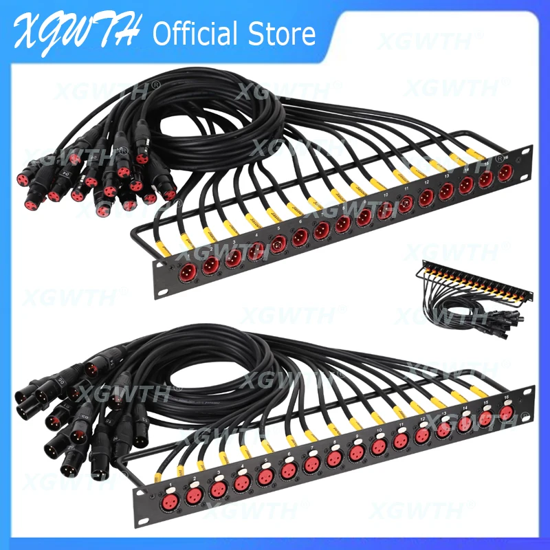 Rack Patch Panel 8 12 16 Way XLR Men Male Female Connnector Cable Plug 1U Flight Case Mount for Loudspeaker Audio Dj Mixer
Rack Patch Panel 8 12 16 Way XLR Men Male Female Connnector Cable Plug 1U Flight Case Mount for Loudspeaker Audio Dj Mixer