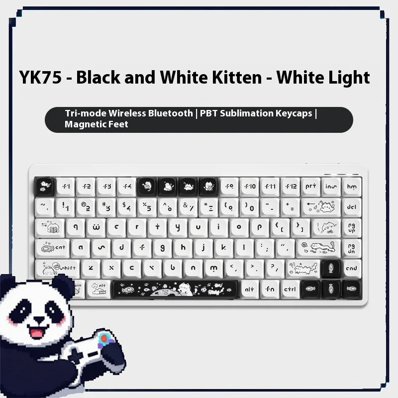 Yk75 Low Profile Mechanical Keyboard Tri Mode Wireless Bluetooth Rgb Tablet Notebook Desktop Office Keyboard Ipad/Windows/Mac
Yk75 Low Profile Mechanical Keyboard Tri Mode Wireless Bluetooth Rgb Tablet Notebook Desktop Office Keyboard Ipad/Windows/Mac