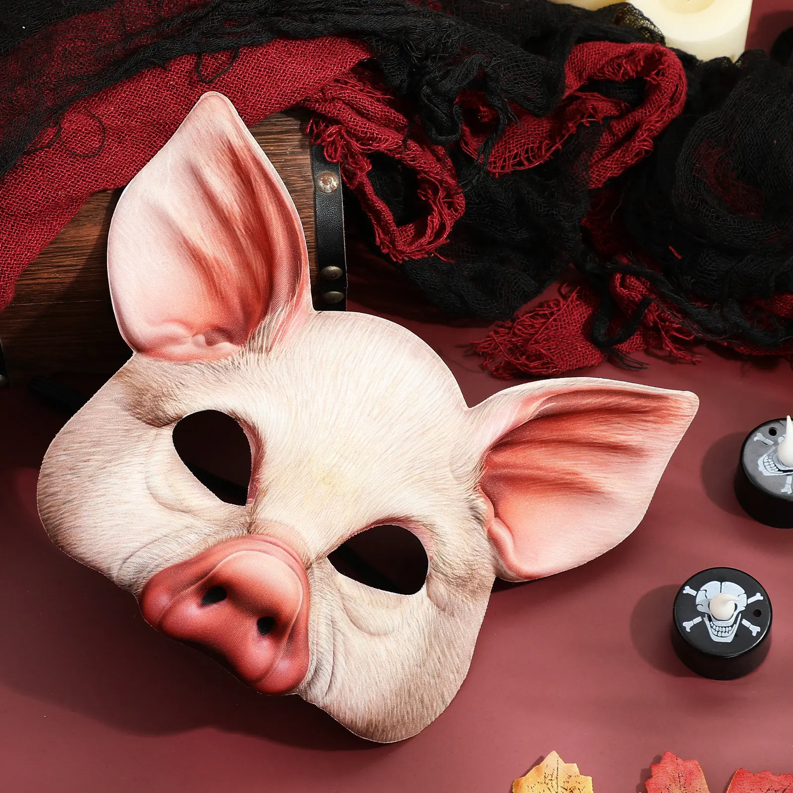 Halloween Animal Mask Half Face Pig Mask Realistic Design Comfortable Lightweight Party Cosplay Props Carnival Masquerade
Halloween Animal Mask Half Face Pig Mask Realistic Design Comfortable Lightweight Party Cosplay Props Carnival Masquerade