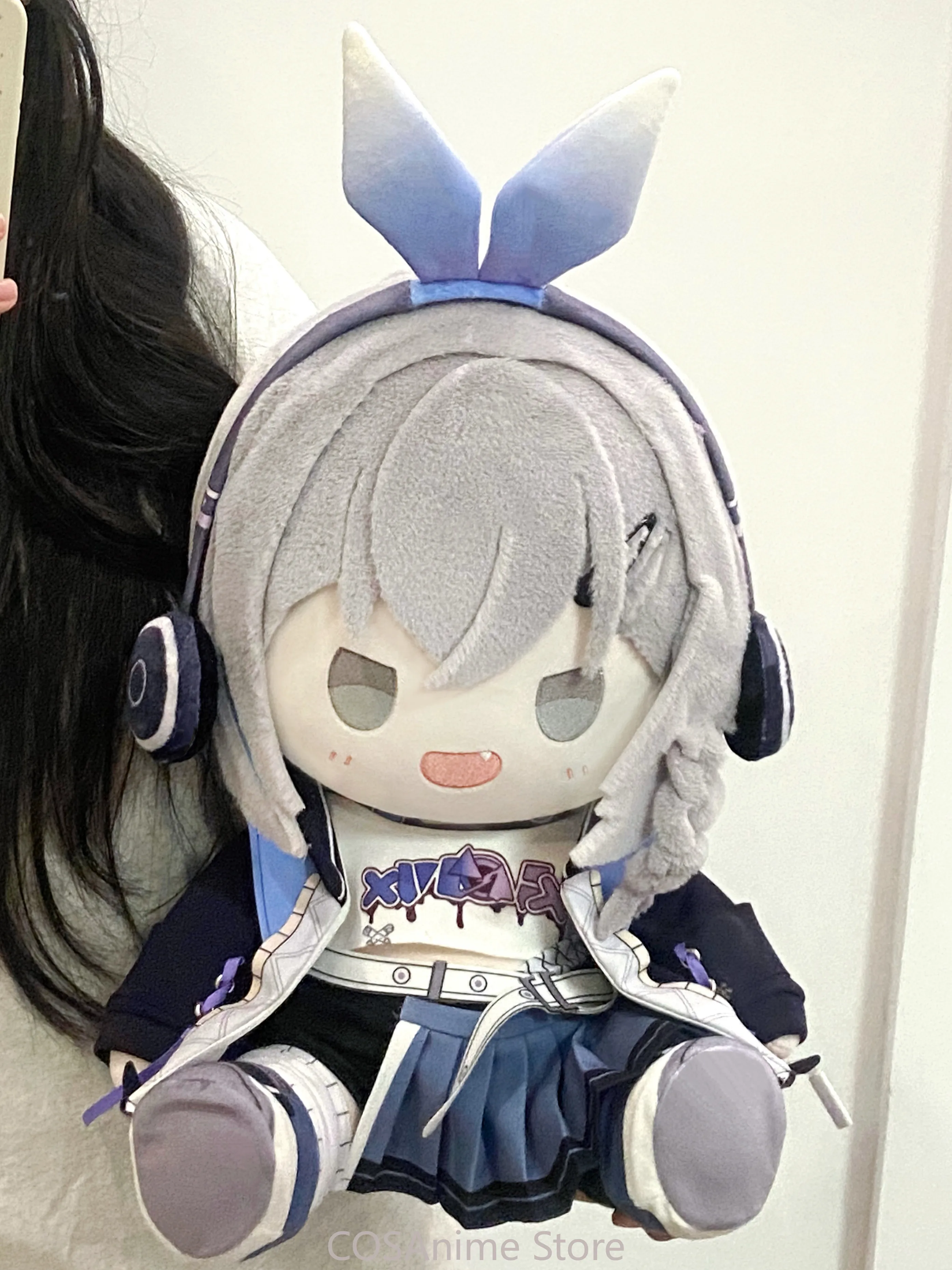 Silver Wolf Stellaron Hunter Honkai:Star Rail 40CM Anime Cosplay Plush Stuffed Body Sitting Posture Figures Dress Up Outfit
Silver Wolf Stellaron Hunter Honkai:Star Rail 40CM Anime Cosplay Plush Stuffed Body Sitting Posture Figures Dress Up Outfit