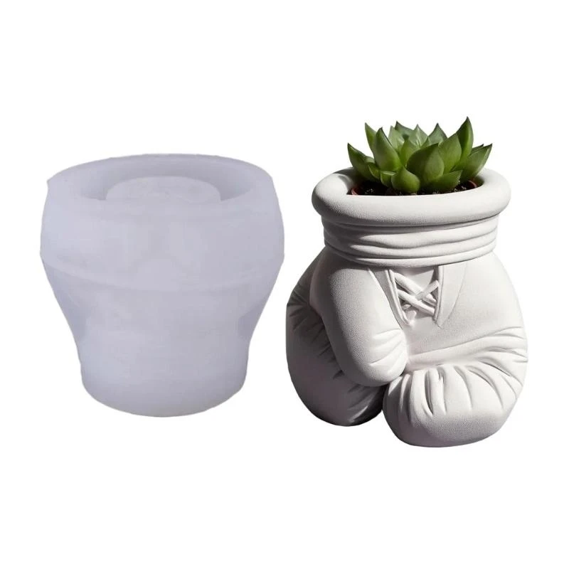Soft Flower Pot Silicone Mold Boxing Glove Resin Planter Cement Crafts Jewelry Dish Pen Holder Crafting Tool
Soft Flower Pot Silicone Mold Boxing Glove Resin Planter Cement Crafts Jewelry Dish Pen Holder Crafting Tool