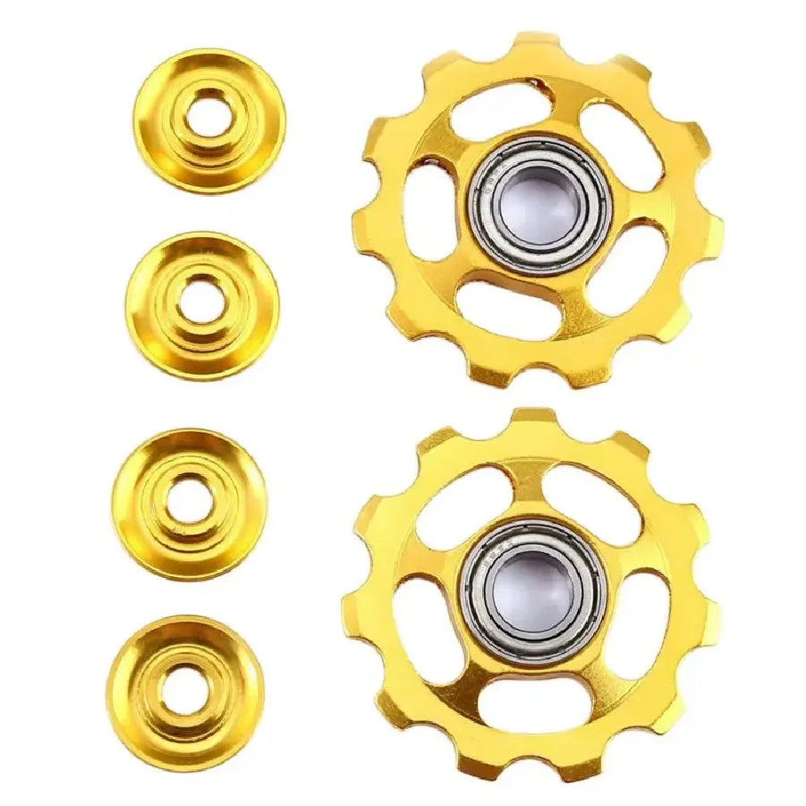 2PCS 11T Ultralight Aluminum Alloy Bike Bearing Jockey Wheel Rear Derailleur Pulleys MTB Road Bicycle Parts
2PCS 11T Ultralight Aluminum Alloy Bike Bearing Jockey Wheel Rear Derailleur Pulleys MTB Road Bicycle Parts