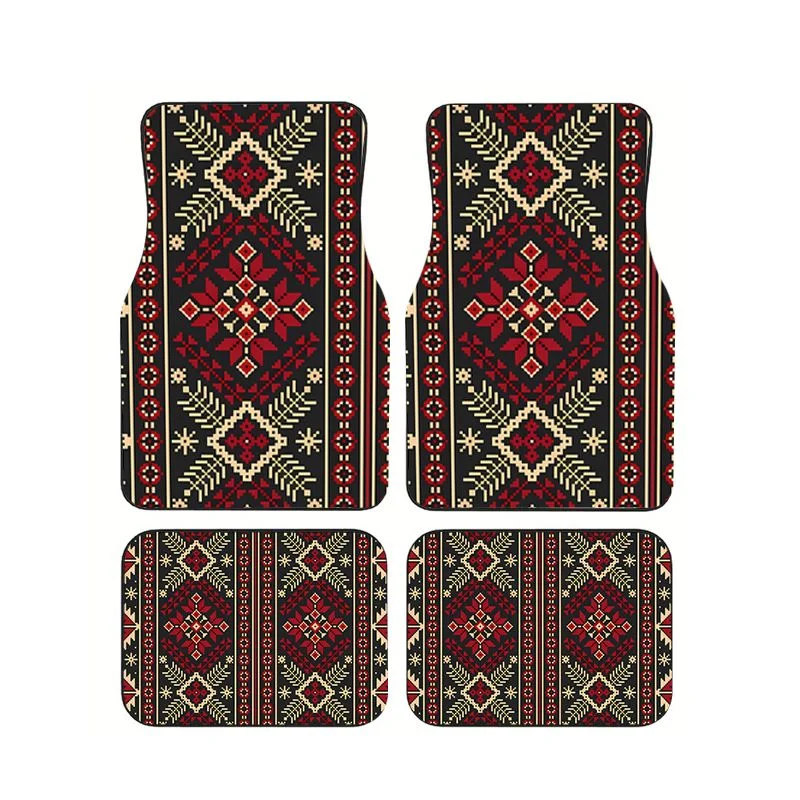 Nordic Folk Pattern Car Floor Mats 4Pcs Universal Non-slip Wear Resistant Waterproof Auto Foot Pads Interior Protective Mats
Nordic Folk Pattern Car Floor Mats 4Pcs Universal Non-slip Wear Resistant Waterproof Auto Foot Pads Interior Protective Mats