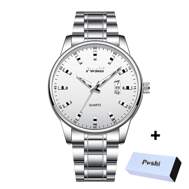 POSHI 975 Quartz Watch For Man Fashion Original Men's Wristwatch Simple Business Quartz Movement Clock Date Display Reloj Hombre
POSHI 975 Quartz Watch For Man Fashion Original Men's Wristwatch Simple Business Quartz Movement Clock Date Display Reloj Hombre