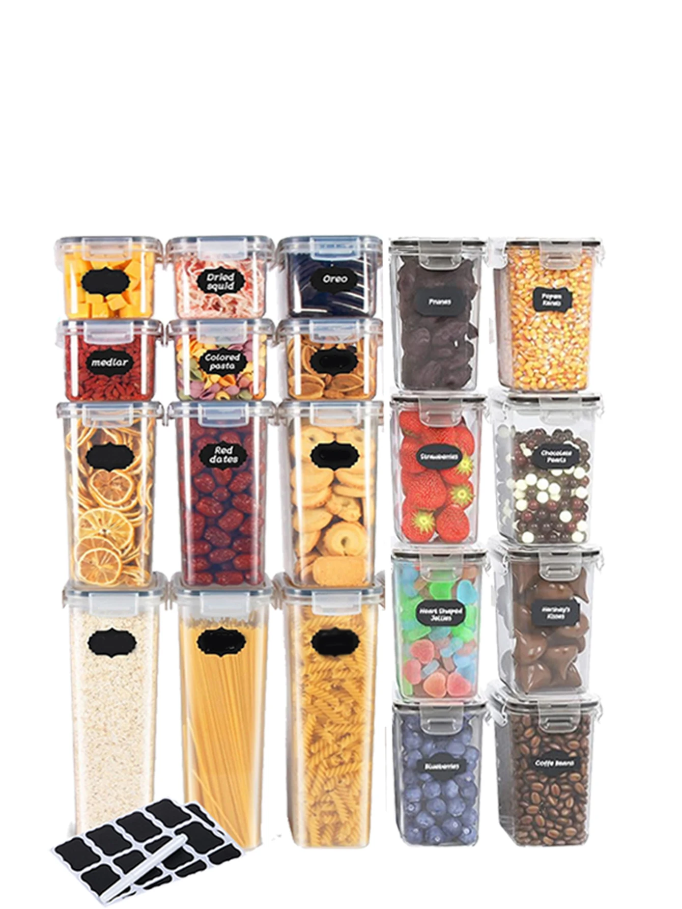 10pcs kitchen gadgets, sealed pasta boxes with LIDS, labels and markings - versatile containers for pasta, dry food, flour and s
10pcs kitchen gadgets, sealed pasta boxes with LIDS, labels and markings - versatile containers for pasta, dry food, flour and s