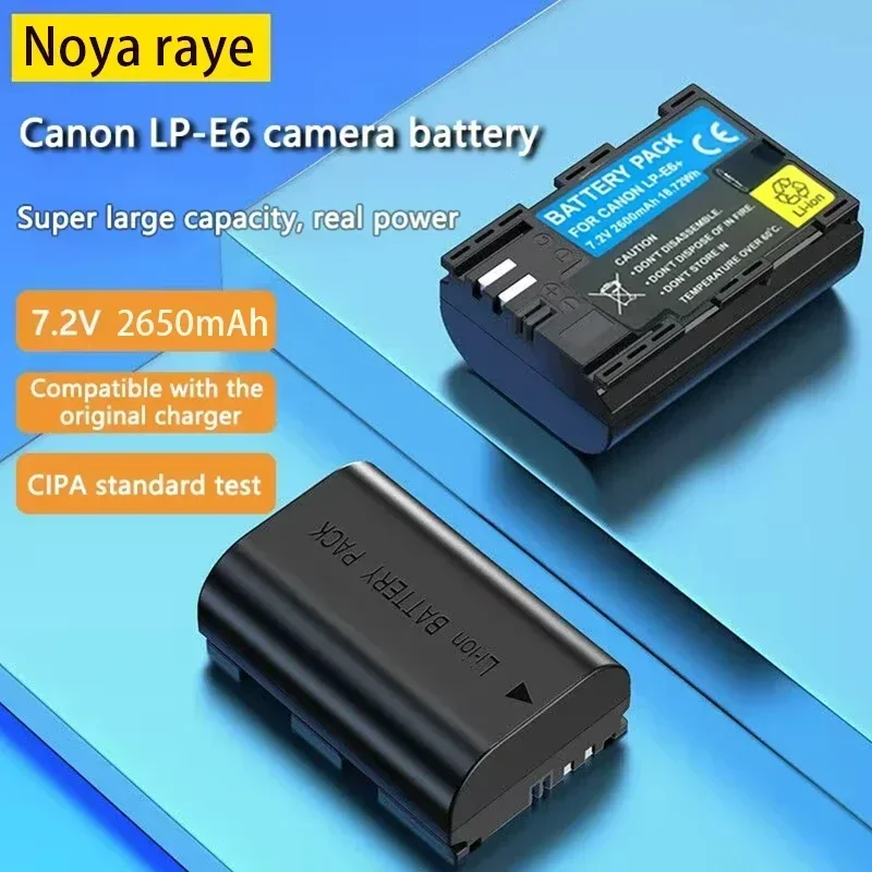for Canon EOS R R5 R100 R6 R7 90D 80D 70D 60D 6D Mark II 6D2 7D2 5D4 5D3 5D2 5DS 60Da Camera LP-E6 2650mAh+Charger Battery
for Canon EOS R R5 R100 R6 R7 90D 80D 70D 60D 6D Mark II 6D2 7D2 5D4 5D3 5D2 5DS 60Da Camera LP-E6 2650mAh+Charger Battery