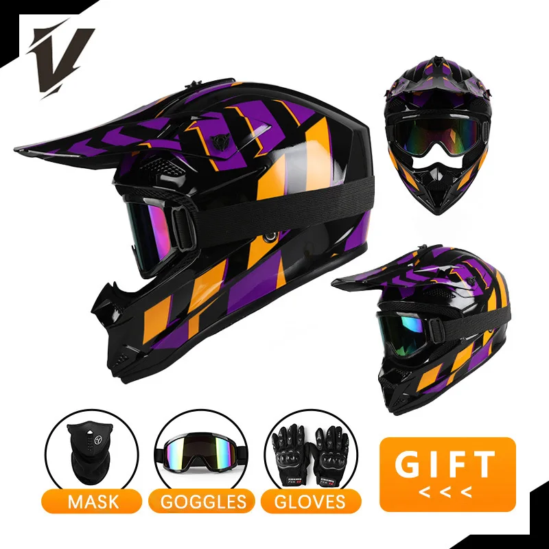 Off Road Motorcycle Helmet Rally Downhill Full Helmet Riding with Goggles Suitable for All Seasons for Men Women and Children
Off Road Motorcycle Helmet Rally Downhill Full Helmet Riding with Goggles Suitable for All Seasons for Men Women and Children