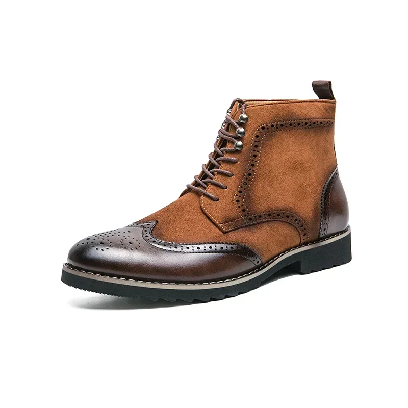 GIOIO Leisure Formal Oxfords Shoes For Winter Fashion Patchwork Leather Boots For Man Suede And Split Leather Chelsea Boots
GIOIO Leisure Formal Oxfords Shoes For Winter Fashion Patchwork Leather Boots For Man Suede And Split Leather Chelsea Boots