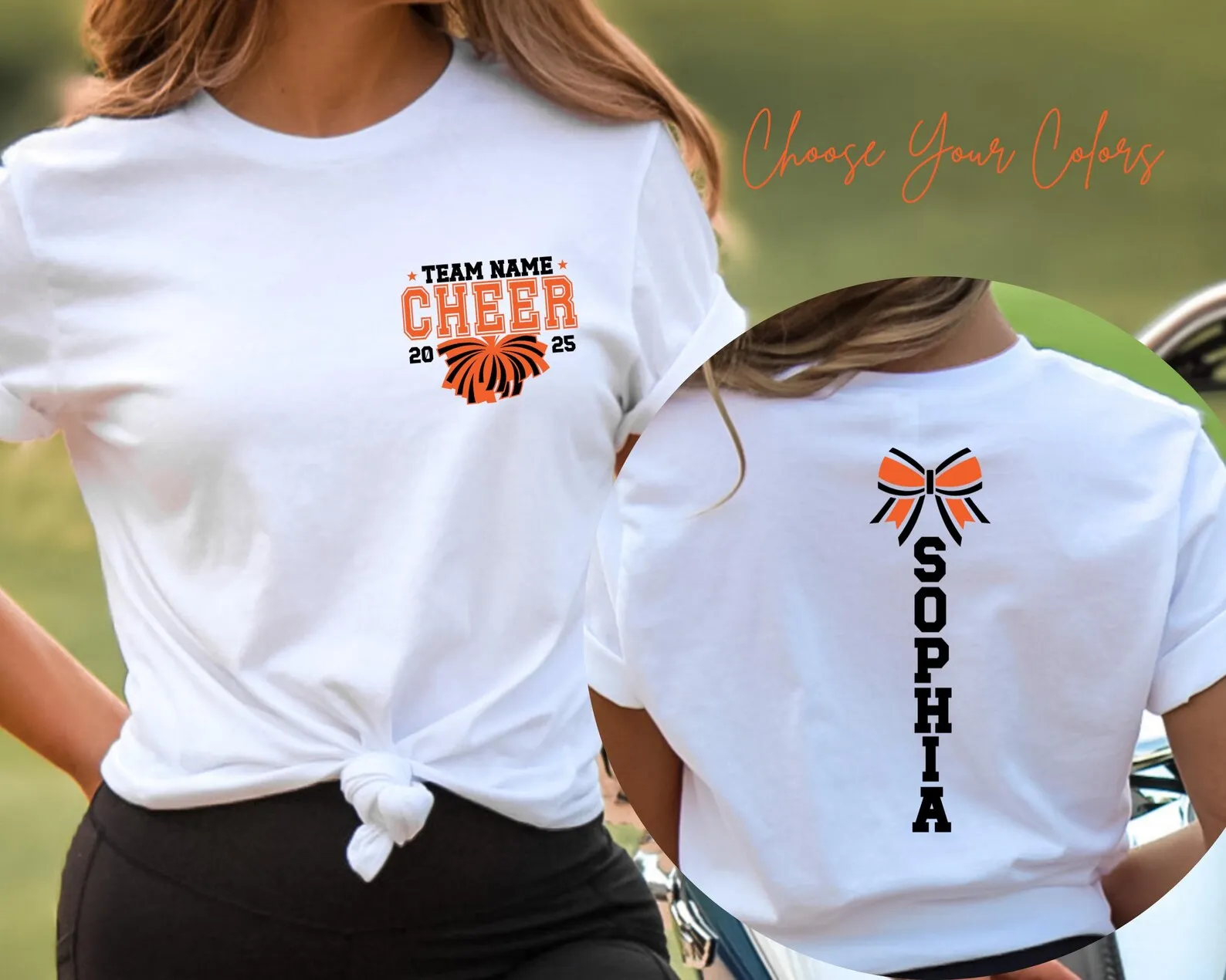 Personalized Cheer Mom Cheerleader Dance Shirt Women Design Team Name Front Your Own Name on Back Shirts Cheer Dance Uniforms
Personalized Cheer Mom Cheerleader Dance Shirt Women Design Team Name Front Your Own Name on Back Shirts Cheer Dance Uniforms