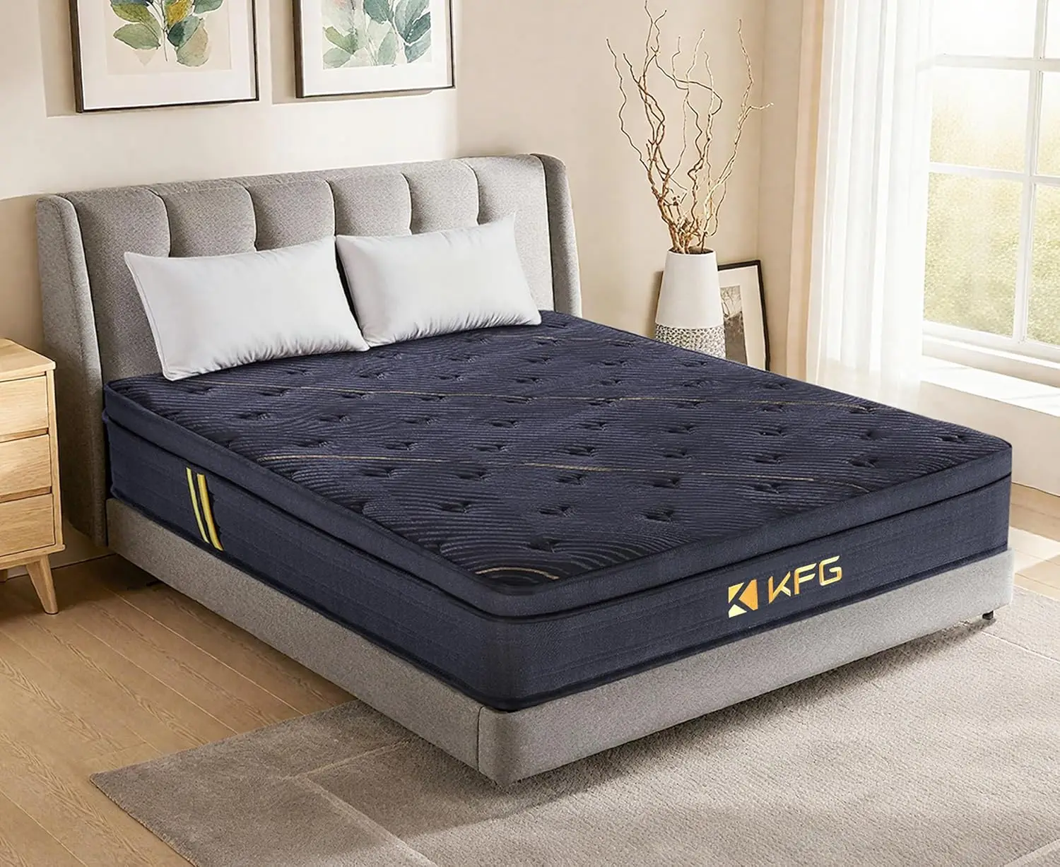 Full Size 10 Inch Memory Foam Pocket Coil Hybrid Mattress Medium Breathable Support Pressure Relief Fiberglass-Free, Customized
Full Size 10 Inch Memory Foam Pocket Coil Hybrid Mattress Medium Breathable Support Pressure Relief Fiberglass-Free, Customized