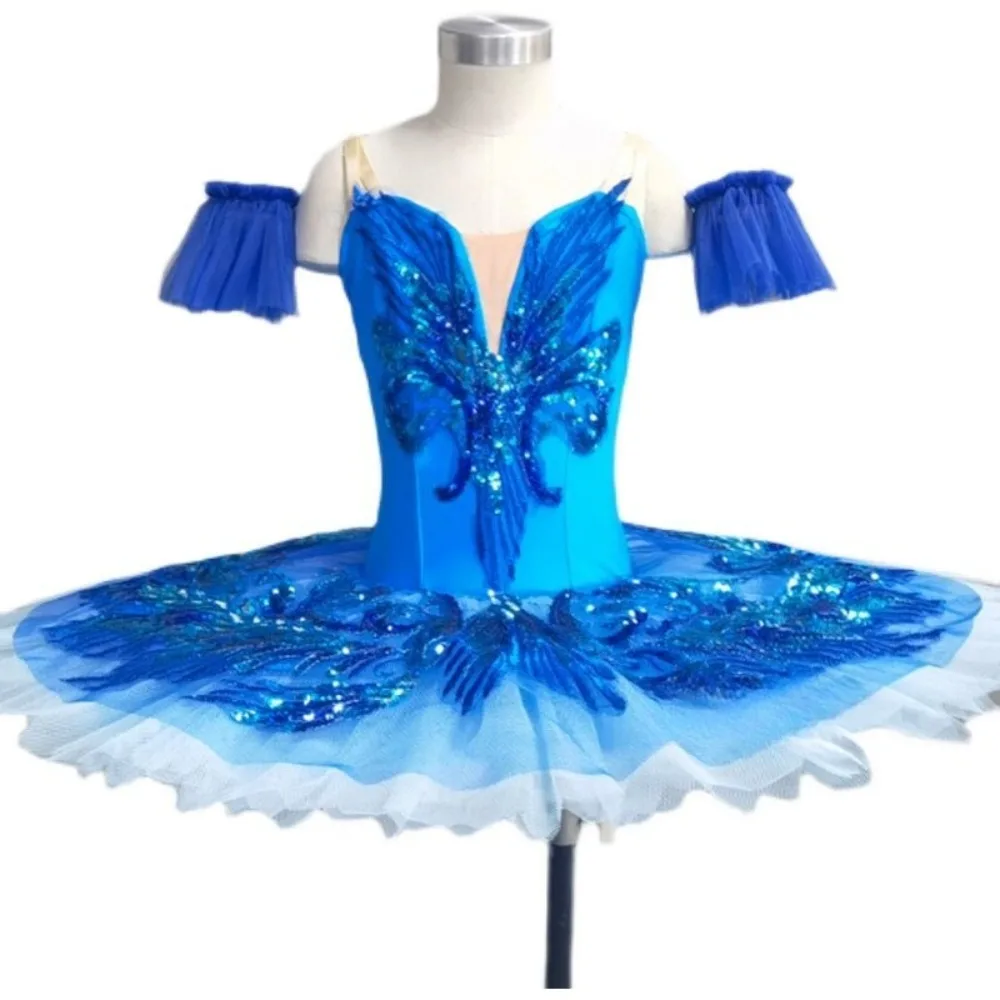 Girls Ballet Tutu Dress Kids Blue Little Swan Sequin Spaghetti Strap Stage Performance Costume Children Party Puffy Skirt New
Girls Ballet Tutu Dress Kids Blue Little Swan Sequin Spaghetti Strap Stage Performance Costume Children Party Puffy Skirt New