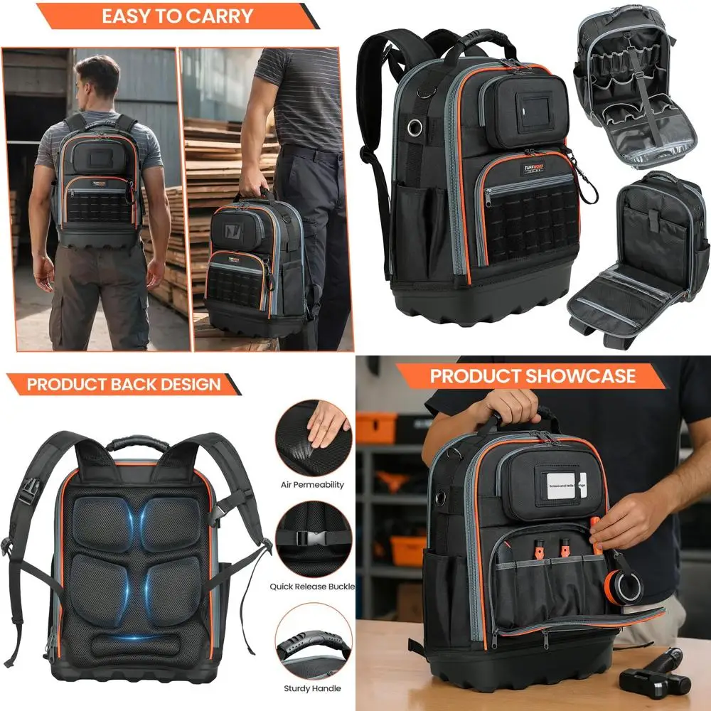 Многофункциональная сумка для инструментов, 35 отделений, 18,5 x 13,7 x 7,8 дюймов, черно-оранжевая, водостойкая
Многофункциональная сумка для инструментов, 35 отделений, 18,5 x 13,7 x 7,8 дюймов, черно-оранжевая, водостойкая