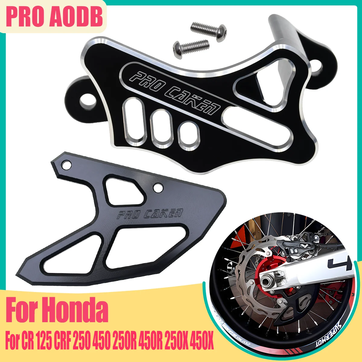 For Honda 2002-2023 Motocross CNC Rear Brake Disc Protection Cover CR125R 250R CRF250X 450X 250RX 450RX 450R 450L KAYO T4 T6 BSE
For Honda 2002-2023 Motocross CNC Rear Brake Disc Protection Cover CR125R 250R CRF250X 450X 250RX 450RX 450R 450L KAYO T4 T6 BSE