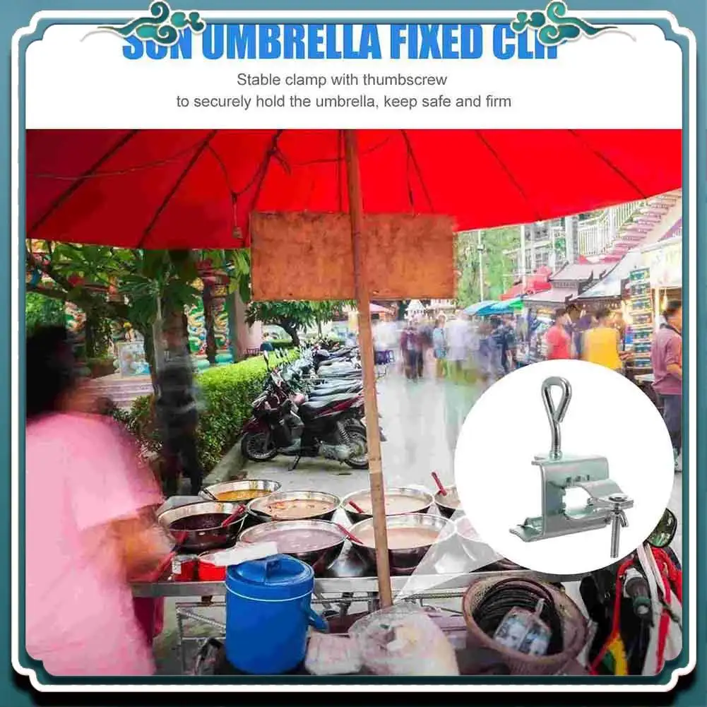 Premium Upgrade Umbrella Clamp Stand Holder Heavy Duty Bench Patio Umbrella Fixed Clip Beach Fishing Umbrella Mount Chair Clamp
Premium Upgrade Umbrella Clamp Stand Holder Heavy Duty Bench Patio Umbrella Fixed Clip Beach Fishing Umbrella Mount Chair Clamp