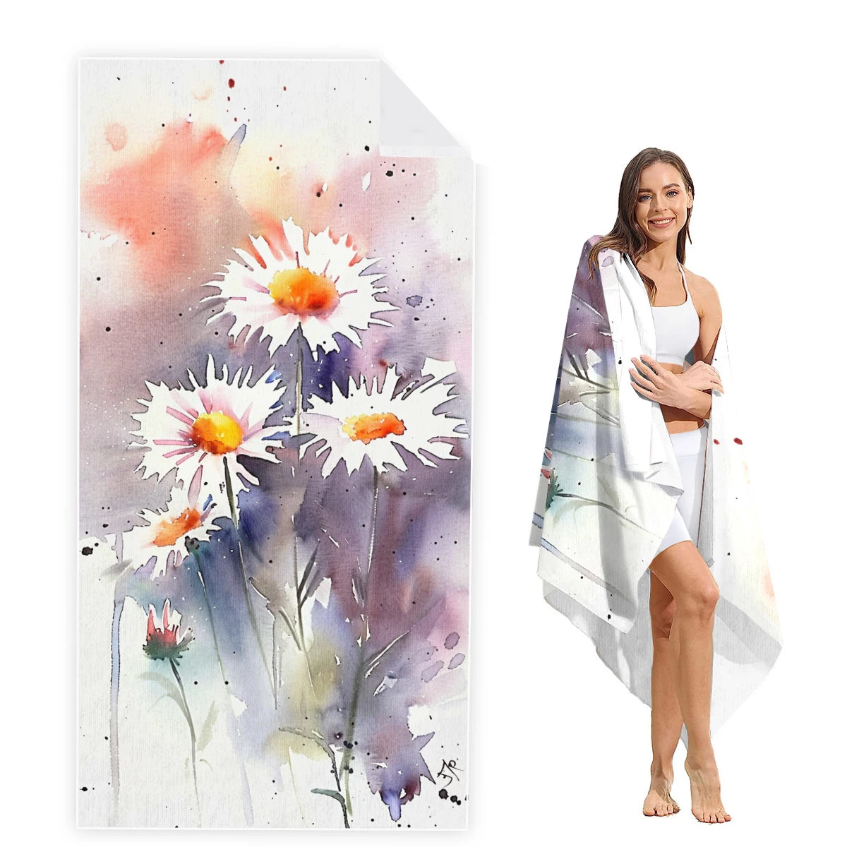 Flower Beach Towel Oversized, Super Absorbent Sand Free Thick Microfiber Beach Towel,Beach Towels for Kids,Men,Women,Girls
Flower Beach Towel Oversized, Super Absorbent Sand Free Thick Microfiber Beach Towel,Beach Towels for Kids,Men,Women,Girls