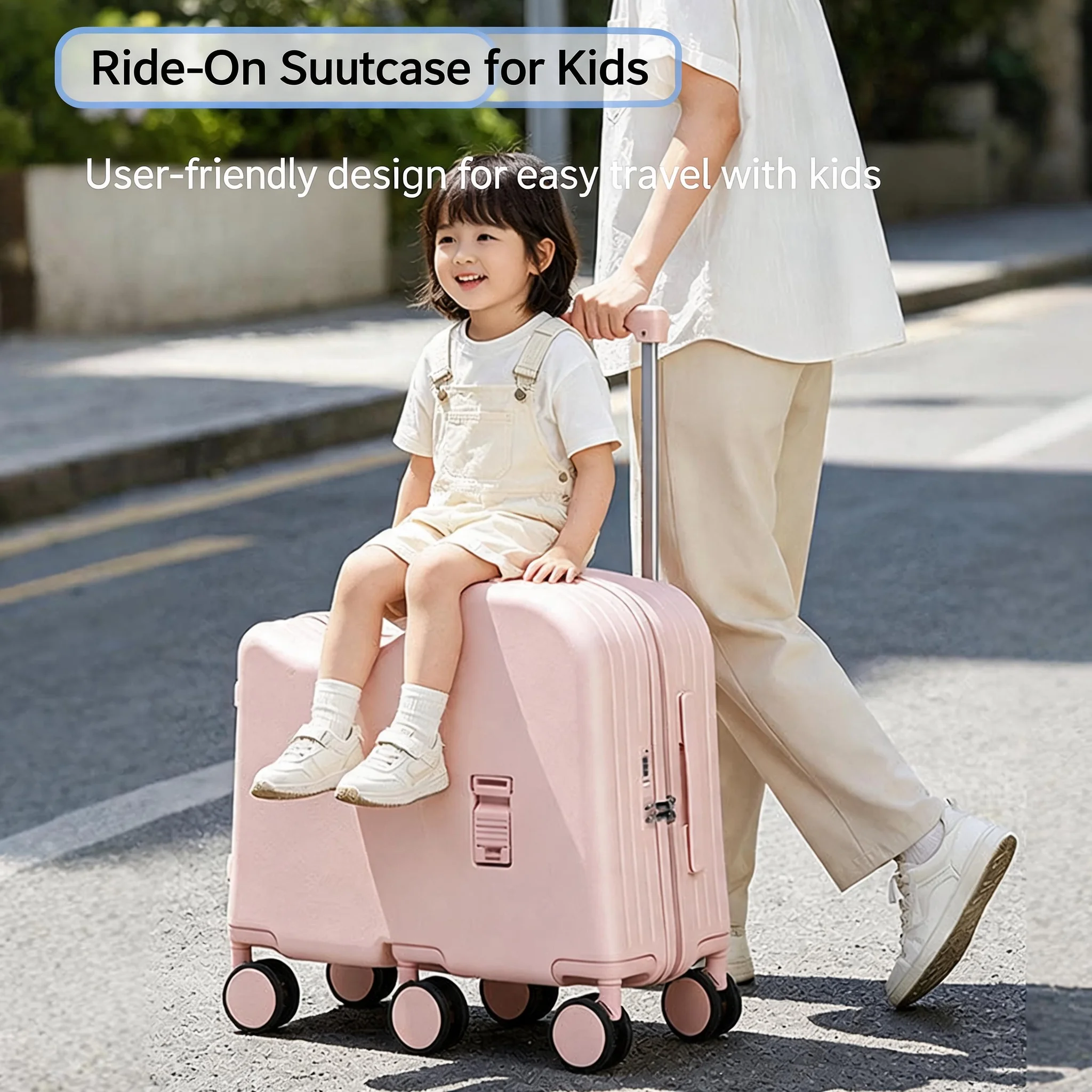 2026 New Kids Ride-On Luggage with Foot Support, 20 Inch Password Trolley Suitcase, 6-Wheel Stable Support
2026 New Kids Ride-On Luggage with Foot Support, 20 Inch Password Trolley Suitcase, 6-Wheel Stable Support
