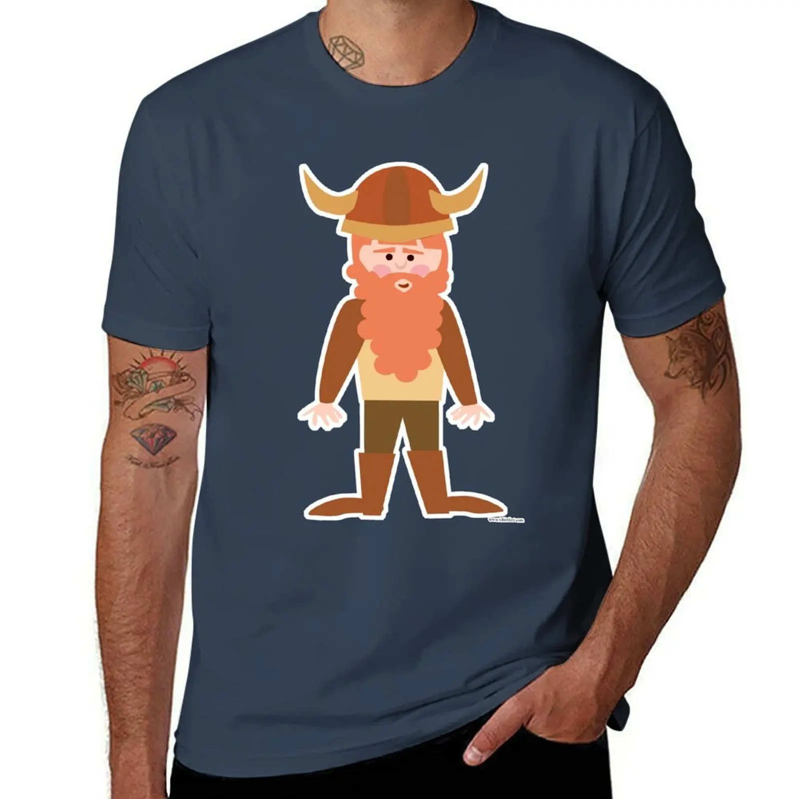 Cartoon Viking T-Shirt t shirts cotton 100% funny t shirts man T-Shirt
Cartoon Viking T-Shirt t shirts cotton 100% funny t shirts man T-Shirt