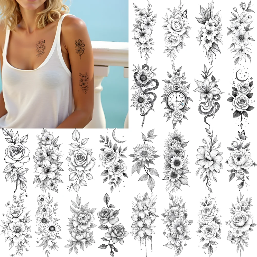 9pcs Temporary Tattoo Temporary Tattoo Stickers Dragon Clock Moon For Back Thighs Arms
9pcs Temporary Tattoo Temporary Tattoo Stickers Dragon Clock Moon For Back Thighs Arms