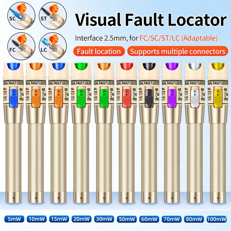 Visual Fault Locator 5/ 10/20/30/100mW Fiber Optic Pen FC SC ST VFL 1-100km
Visual Fault Locator 5/ 10/20/30/100mW Fiber Optic Pen FC SC ST VFL 1-100km