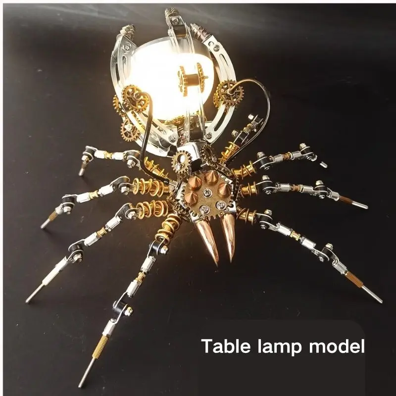 3d three-dimensional metal assembly model spider precision mechanical boy difficult toy adult handmade ornament night light
3d three-dimensional metal assembly model spider precision mechanical boy difficult toy adult handmade ornament night light