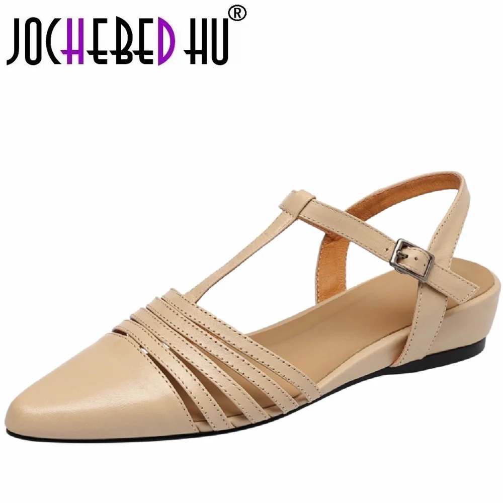 【JOCHEBED HU】Women Summer Handmade Genuine Leather Sandals Mid Heels Soft comfortable Pointed Toe Slingback Dress Party 34-40
【JOCHEBED HU】Women Summer Handmade Genuine Leather Sandals Mid Heels Soft comfortable Pointed Toe Slingback Dress Party 34-40