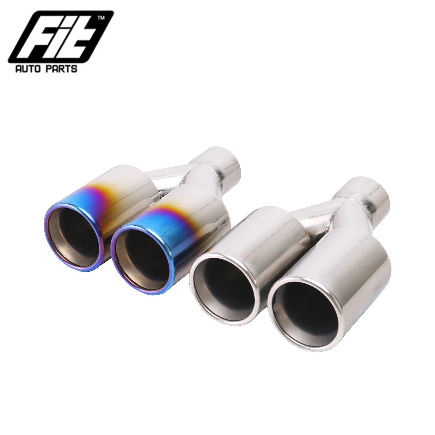 Universal Car Dual outlet Exhaust Pipe 2.5'' inlet 3'' stainless steel Exhaust muffler Tail End Tip
Universal Car Dual outlet Exhaust Pipe 2.5'' inlet 3'' stainless steel Exhaust muffler Tail End Tip