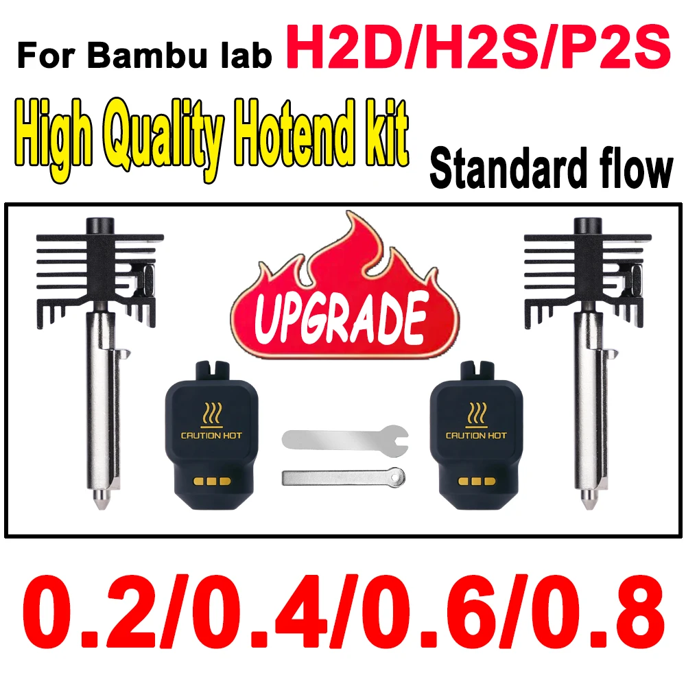 Upgrade Hotend For Bambu Lab P2S/H2S/H2D hotend for Bambulab P2S Nozzle Hotend Kit Quality P2S Accessories
Upgrade Hotend For Bambu Lab P2S/H2S/H2D hotend for Bambulab P2S Nozzle Hotend Kit Quality P2S Accessories