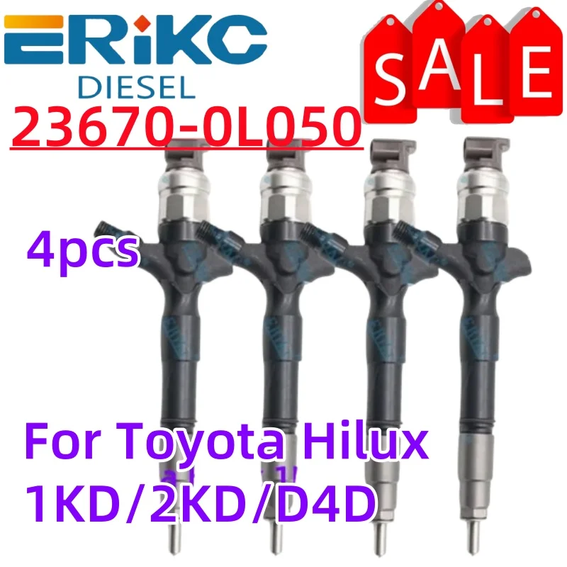 ERIKC NEW 23670-0L050 Common Rail Fuel Injector 236700L050 Diesel Injection 23670 0L050 For Toyota Hilux 1KD/2KD/D4D
ERIKC NEW 23670-0L050 Common Rail Fuel Injector 236700L050 Diesel Injection 23670 0L050 For Toyota Hilux 1KD/2KD/D4D