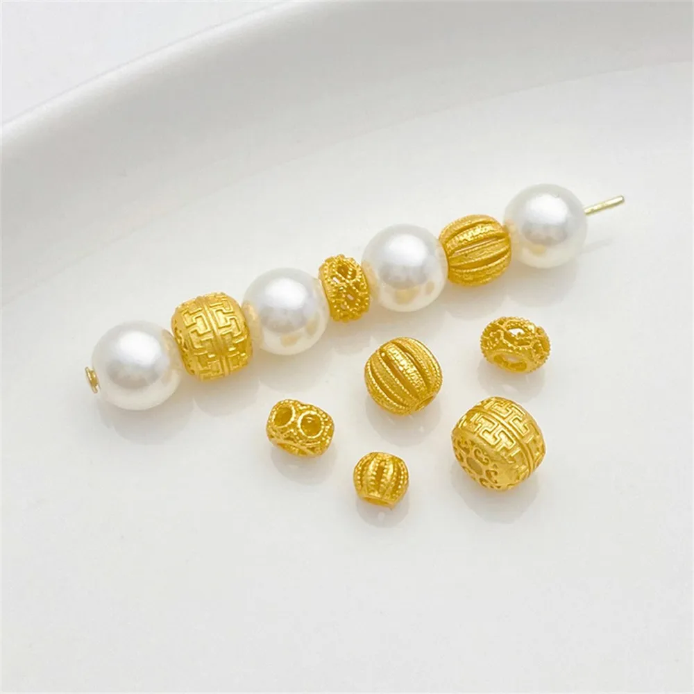 S925 Ancient Silver-plated Hollow Pumpkin Back Pattern Bead Spacer Handmade DIY String Bracelet Jewelry Material Accessories
S925 Ancient Silver-plated Hollow Pumpkin Back Pattern Bead Spacer Handmade DIY String Bracelet Jewelry Material Accessories