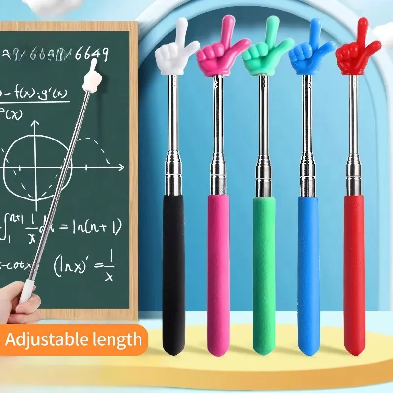 Stainless Steel Teaching Pointer Parent-Child Finger Reading Sticks Telescopic Rod Finger Design Teaching Stick Kids School Tool
Stainless Steel Teaching Pointer Parent-Child Finger Reading Sticks Telescopic Rod Finger Design Teaching Stick Kids School Tool