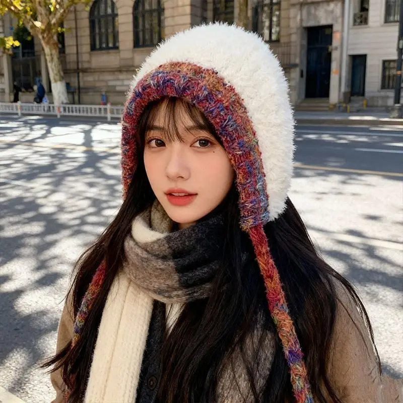 Теплая пушистая женская шапка, зимняя ветрозащитная шапка с кисточками, вязаная полиэстеровая акриловая круглая кепка, повседневная кепка
Теплая пушистая женская шапка, зимняя ветрозащитная шапка с кисточками, вязаная полиэстеровая акриловая круглая кепка, повседневная кепка