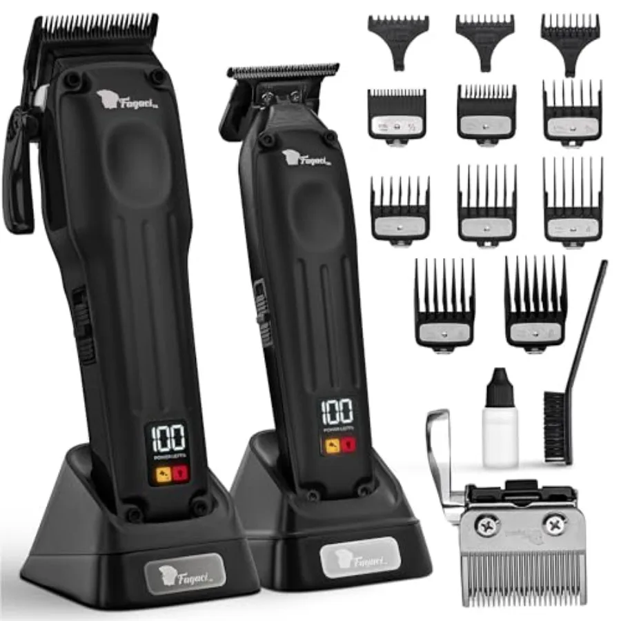 Professional Hair Clippers for Men with Superior Precision Brushless Motor Barber Clippers and Trimmers Set 5X Longer Sharpness
Professional Hair Clippers for Men with Superior Precision Brushless Motor Barber Clippers and Trimmers Set 5X Longer Sharpness