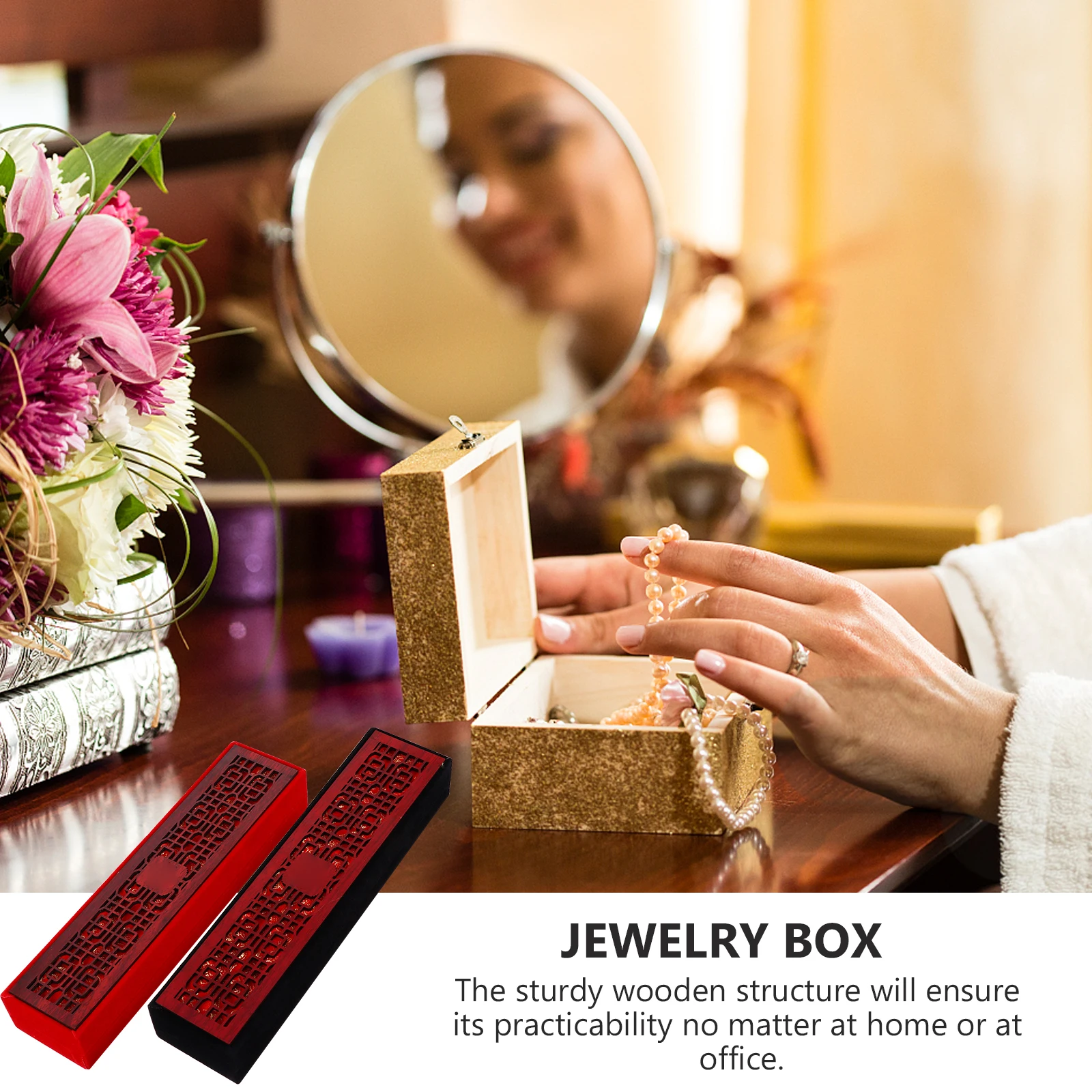 2pcs Wooden Jewelry Box Storage ganizer Retro Necklace Case Women Selected Material Keeps Clean Protected Ideal Home
2pcs Wooden Jewelry Box Storage ganizer Retro Necklace Case Women Selected Material Keeps Clean Protected Ideal Home