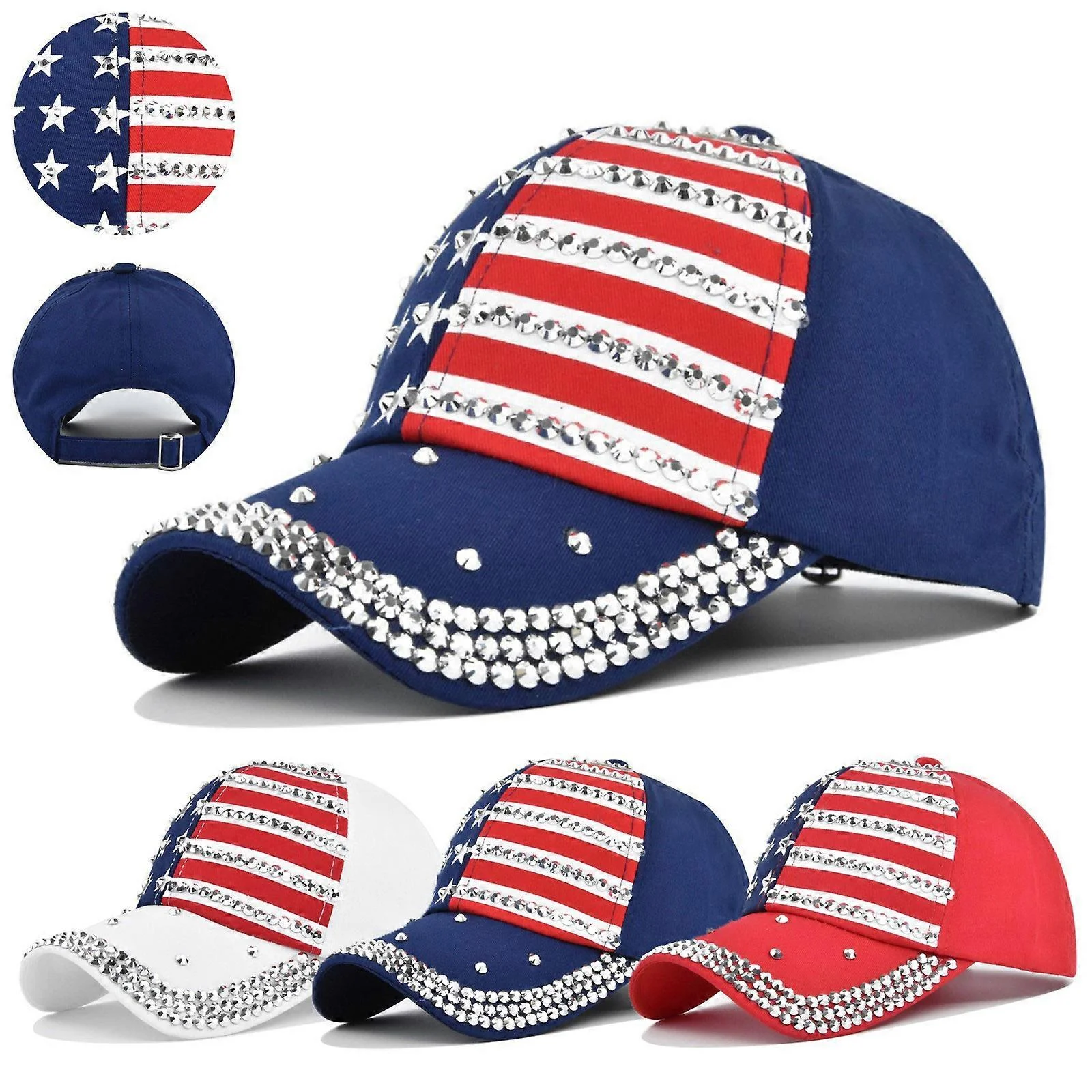 Denim Bling Rhinestone Cap Patriotic Election Day TRUMP Fans Gift Trendy Headwear Sparkle Baseball Cap USA Flag MAGA Dad Hat
Denim Bling Rhinestone Cap Patriotic Election Day TRUMP Fans Gift Trendy Headwear Sparkle Baseball Cap USA Flag MAGA Dad Hat