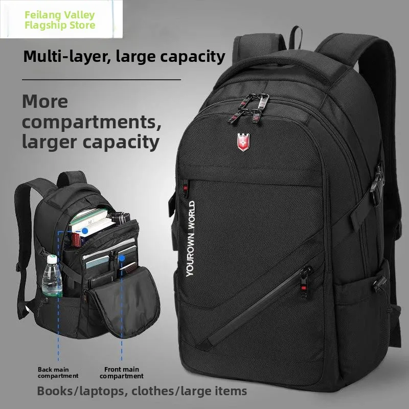 Men's Large Capacity Business Travel Backpack Breathable Hiking Computer Bag School Bookbag Durable Double-Strap Shoulder Bag
Men's Large Capacity Business Travel Backpack Breathable Hiking Computer Bag School Bookbag Durable Double-Strap Shoulder Bag