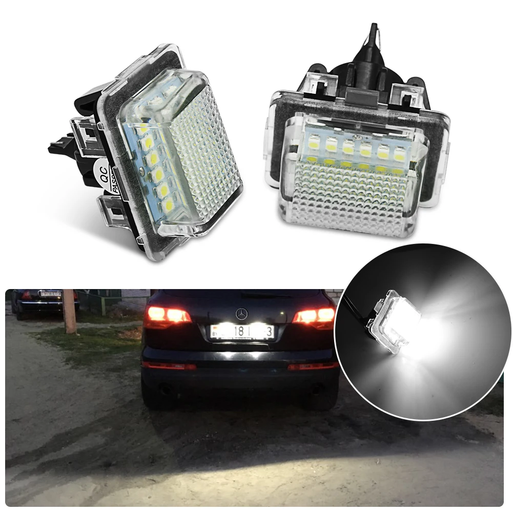 2Pcs Error Free SMD LED License Plate Light For Mercedes C-Class W204 / E-Class W212 / CLS C207 / S-Class W221 / CL C216,
2Pcs Error Free SMD LED License Plate Light For Mercedes C-Class W204 / E-Class W212 / CLS C207 / S-Class W221 / CL C216,