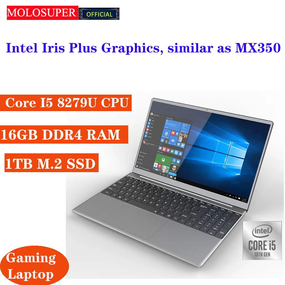 MOLOSUPER 15.6 inch Intel Core i5 8279U Laptop 16GB RAM SSD Metal Gaming Notebook PC Fingerprint Unlock Windows 11/10 Comput
MOLOSUPER 15.6 inch Intel Core i5 8279U Laptop 16GB RAM SSD Metal Gaming Notebook PC Fingerprint Unlock Windows 11/10 Comput