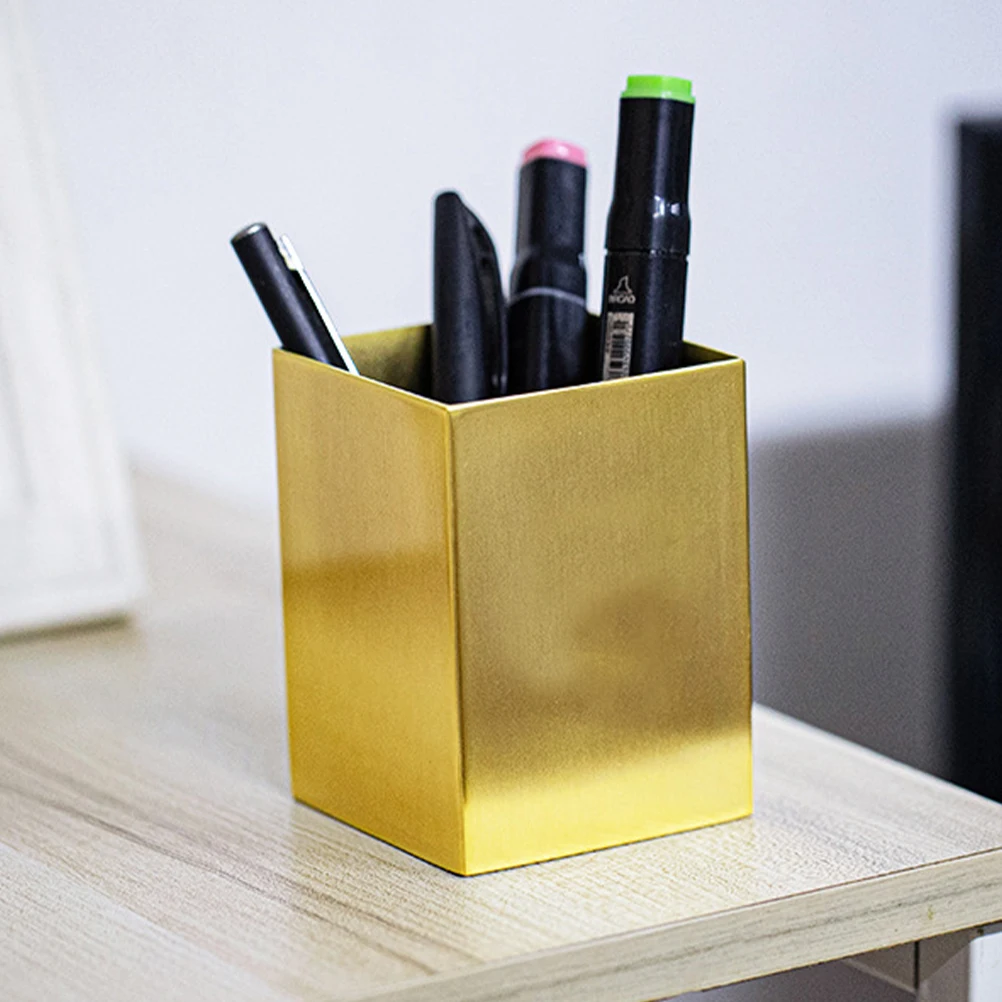 Pen Holder Clear Slots Stainless Fountain Office Desk Stand Stationery Organizer Golden
Pen Holder Clear Slots Stainless Fountain Office Desk Stand Stationery Organizer Golden