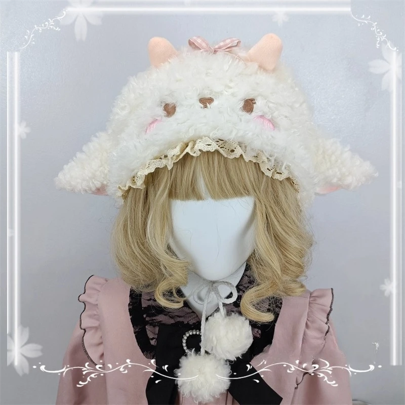 Improved Cute Lamb Ear Baotou Hat Ear Protection Lei Feng Hat Autumn and Winter Lamb Sweet Lolita Hat
Improved Cute Lamb Ear Baotou Hat Ear Protection Lei Feng Hat Autumn and Winter Lamb Sweet Lolita Hat