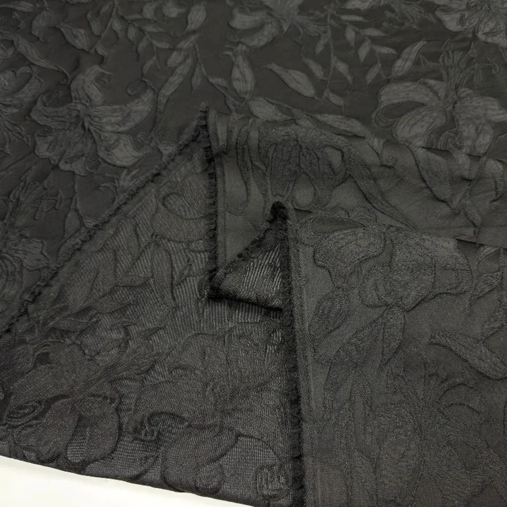 Black Dark Jacquard Fabric Sold By Meter DIY Cloth for Hanfu Cheongsam Dress Wide Leg Pants Fashion Clothing Sewing Fabrics
Black Dark Jacquard Fabric Sold By Meter DIY Cloth for Hanfu Cheongsam Dress Wide Leg Pants Fashion Clothing Sewing Fabrics