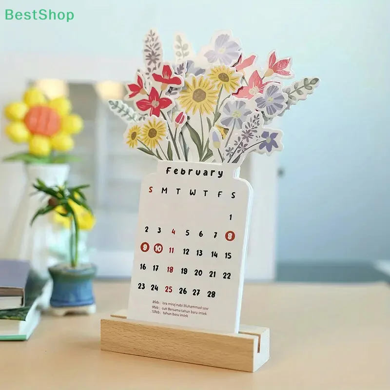 ♥♥♥Mini Floral Desktop Calendar,2026 Vase-shaped Desktop Monthly Planner For Homes, Schools, And Offices
♥♥♥Mini Floral Desktop Calendar,2026 Vase-shaped Desktop Monthly Planner For Homes, Schools, And Offices