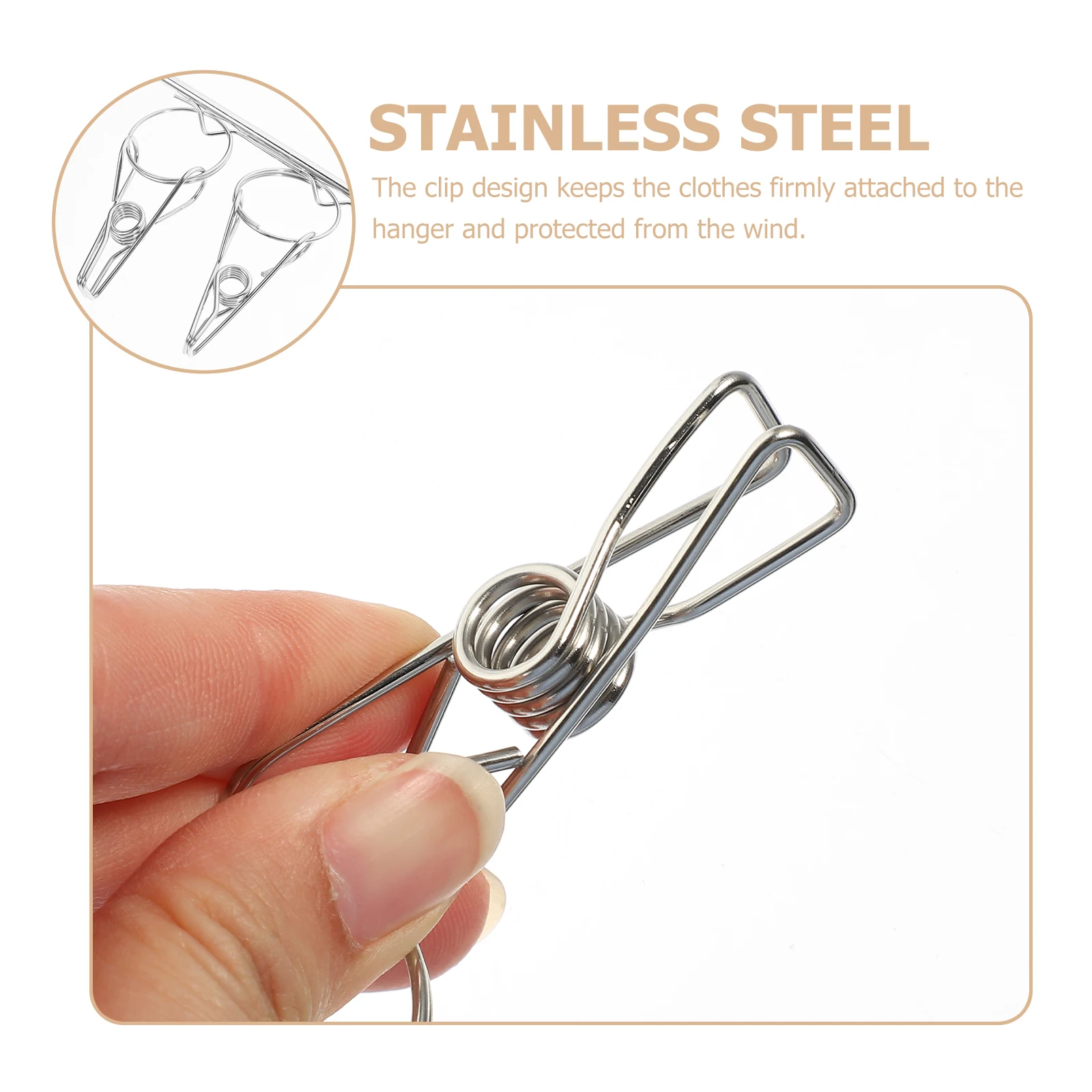 Stainless Steel Rack Sock Hanger Corrosion Resistant Laundry Rack With Clips For Underwear Bras Towels Balcony Clothes
Stainless Steel Rack Sock Hanger Corrosion Resistant Laundry Rack With Clips For Underwear Bras Towels Balcony Clothes
