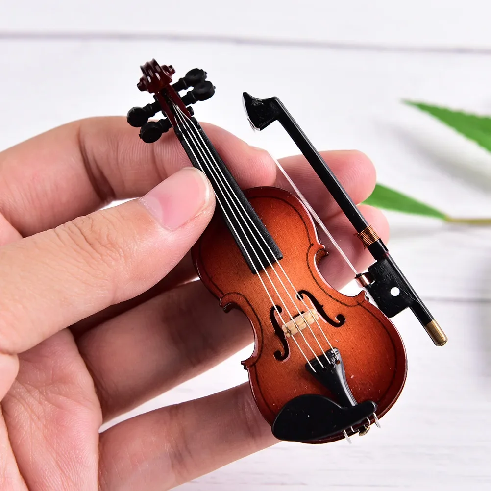 8cm Collection Decorative Ornaments Model Decoration Gifts With Support Miniature Musical Instruments Mini Violin Wooden
8cm Collection Decorative Ornaments Model Decoration Gifts With Support Miniature Musical Instruments Mini Violin Wooden