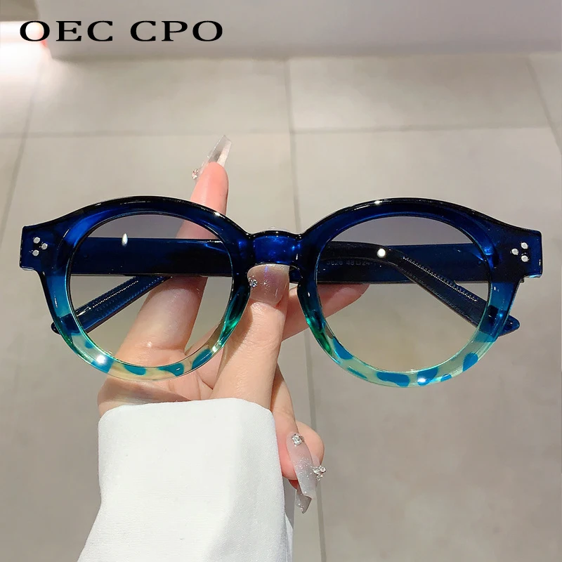 OEC CPO Round Sunglasses Women Fashion Rivets Gradient Candy Color Shades Sun Glasses Female Trending Men Eyewear Shades UV400
OEC CPO Round Sunglasses Women Fashion Rivets Gradient Candy Color Shades Sun Glasses Female Trending Men Eyewear Shades UV400